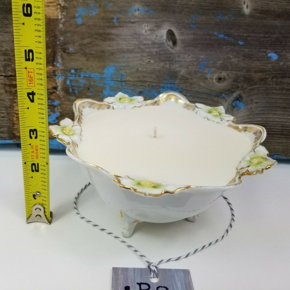 Antique RS Prussia Germany Footed Bowl Candle - Picture 6 of 8